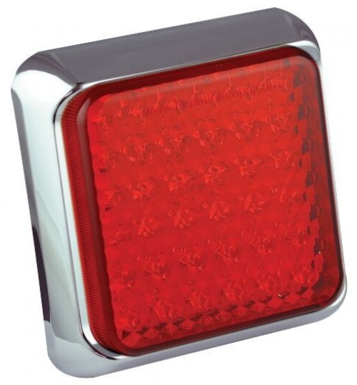Square Stop and Tail Lamp Chrome 80CRME
